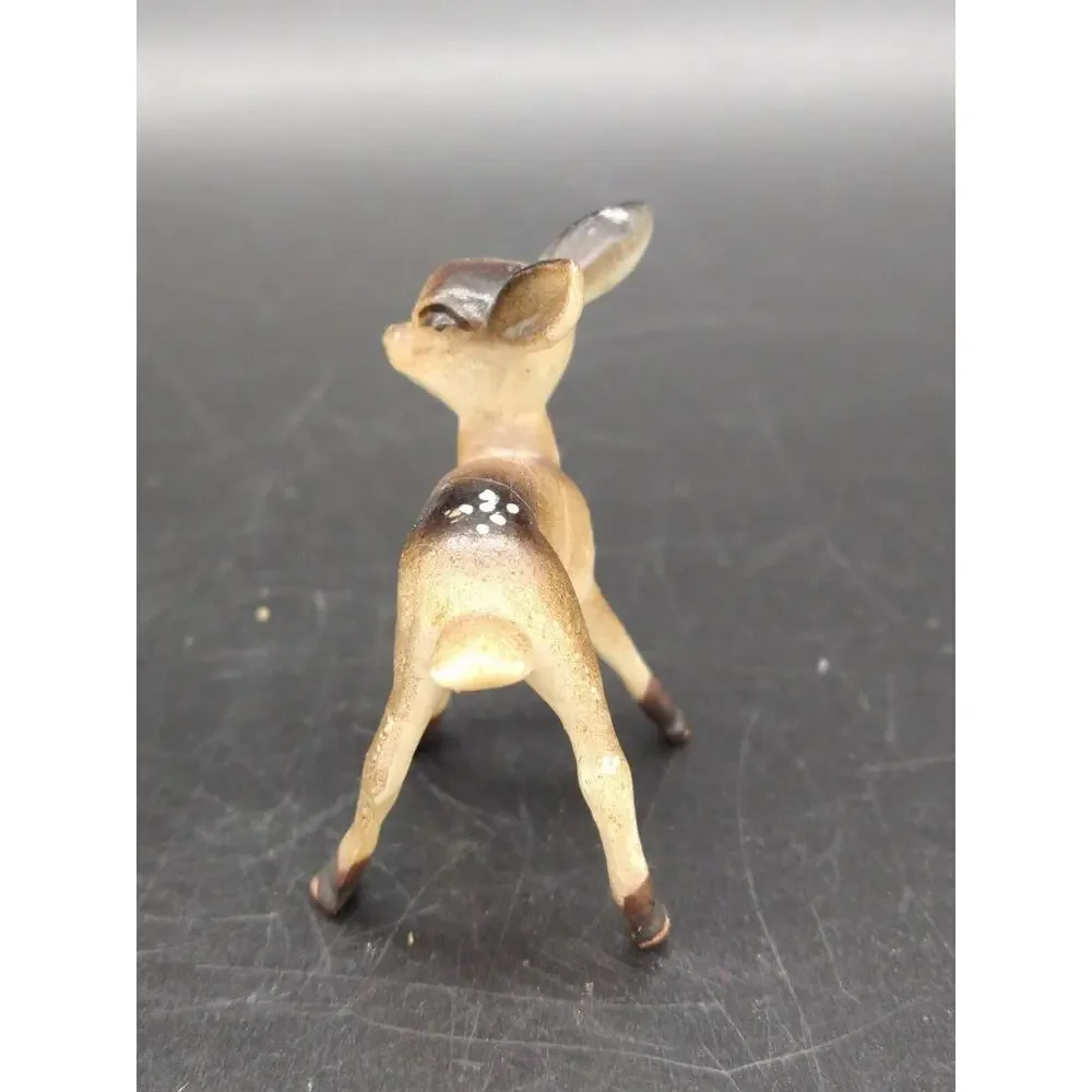 Vintage Celluloid Deerindeer Deer Reindeer Fawn Figurine Mini Christmas Deer 2”